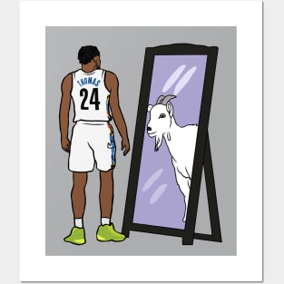 Cam Thomas Mirror GOAT Posters and Art